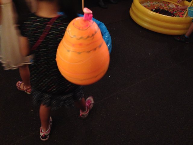 Balloon Superball Game in the Background